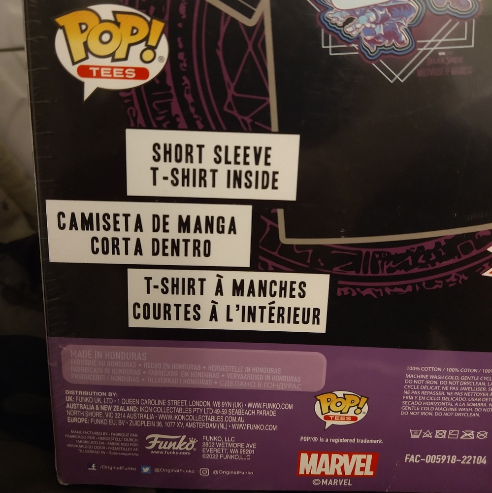 Doctor Strange in the Multiverse of Madness Adult Boxed Pop! T-Shirt XL - Picture 13 of 16